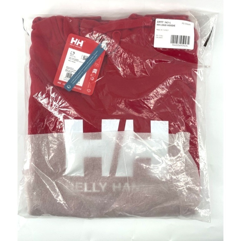 Helly Hansen Hoodie Sweatshirt Big Logo Large Men Women Unisex Ski‎ NWT NEW